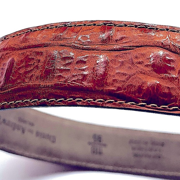 Dania for Andrews Milano Embossed Leather Hornback Alligator Belt - Italy - Picture 1 of 15